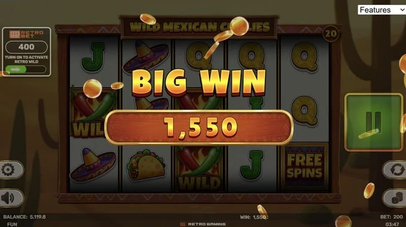Wild Mexican Chillies - fitore e madhe në Free Spins